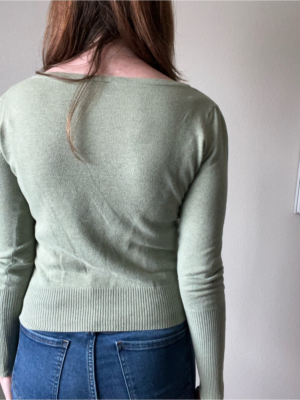 TopShop Green Button Up Cardigan ASO Hermione Granger - Picture 3 of 3